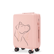 Kabinjski kofer Wings ABS+ 20" Prilagođeni SOFT PINK DOG