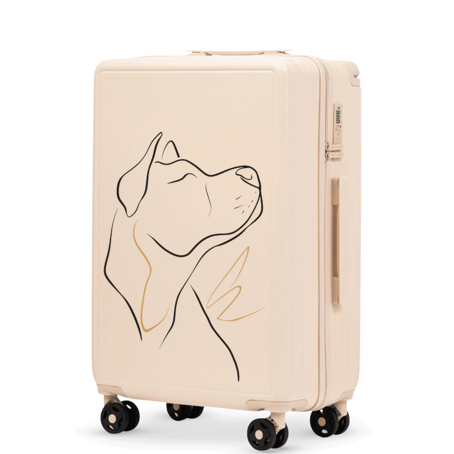 Walizka średnia Wings ABS+ 24" Customized DIRTY WHITE DOG customized