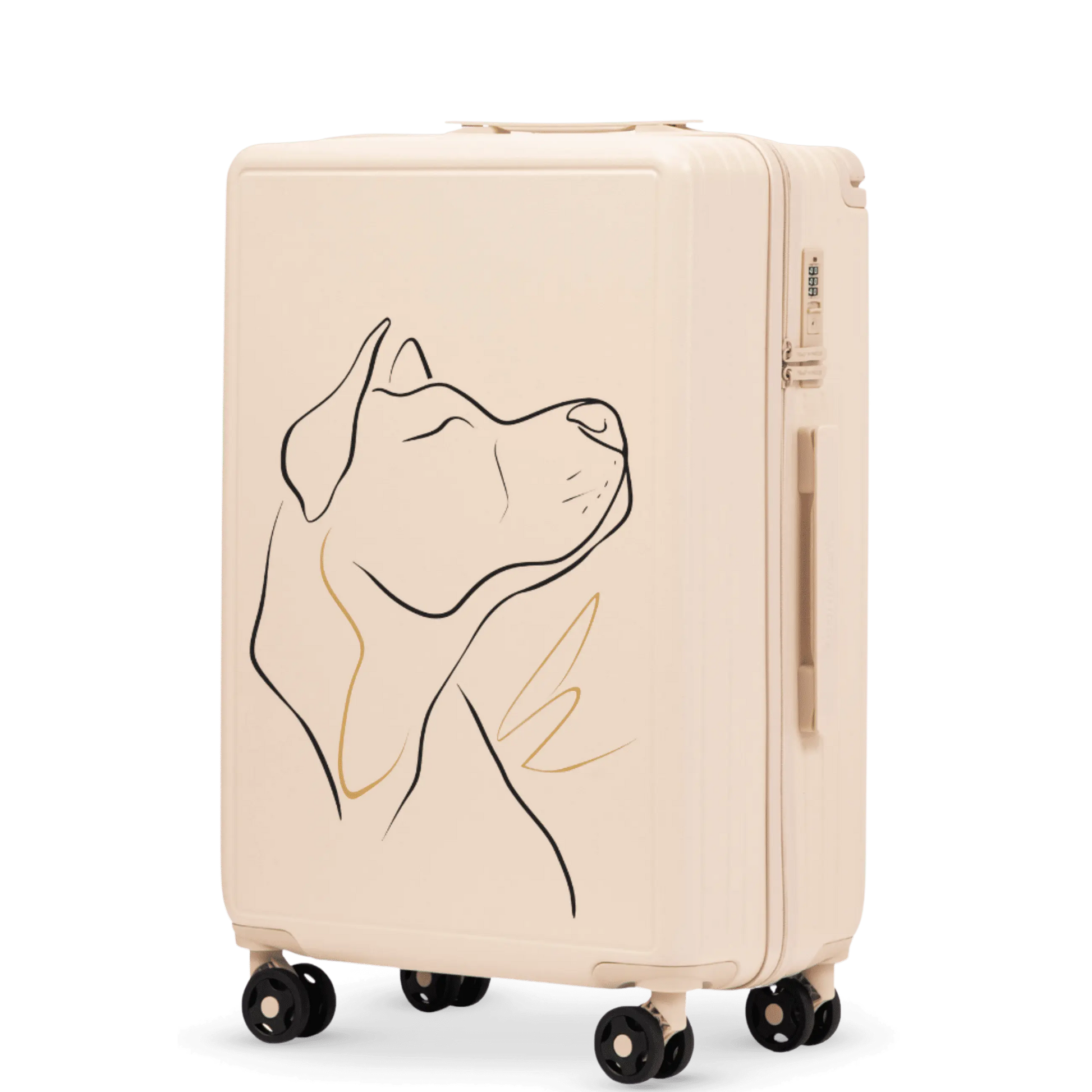 Walizka średnia Wings ABS+ 24" Customized DIRTY WHITE DOG customized