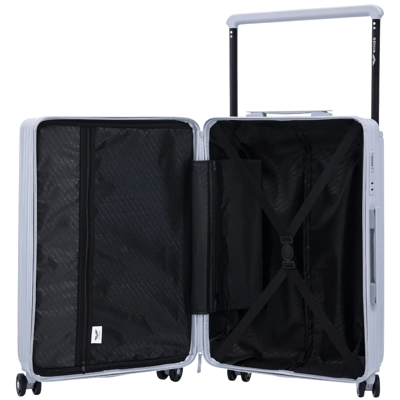 Walizka duża Wings ABS+ 28" Customized PASTEL BLUE DOG customized