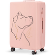 Великий валізка Wings ABS+ 28" Customized SOFT PINK DOG