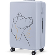 Suur kohver Wings ABS+ 28" kohandatud PASTELLSININE KOER