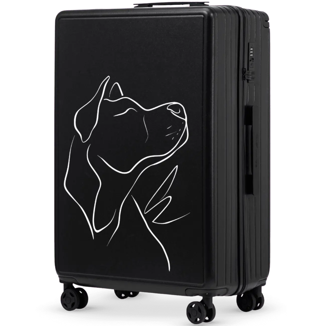 Walizka duża Wings ABS+ 28" Customized BLACK DOG customized