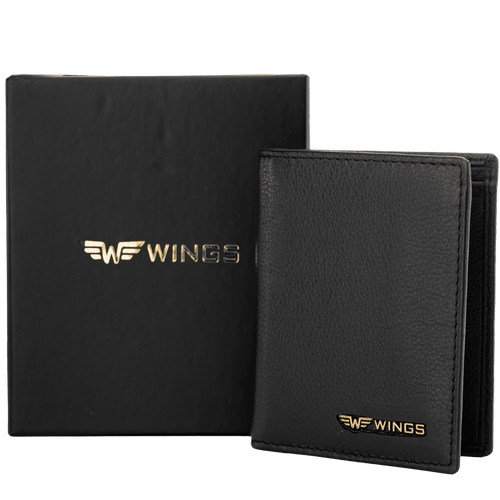 Kožený cardholder Black