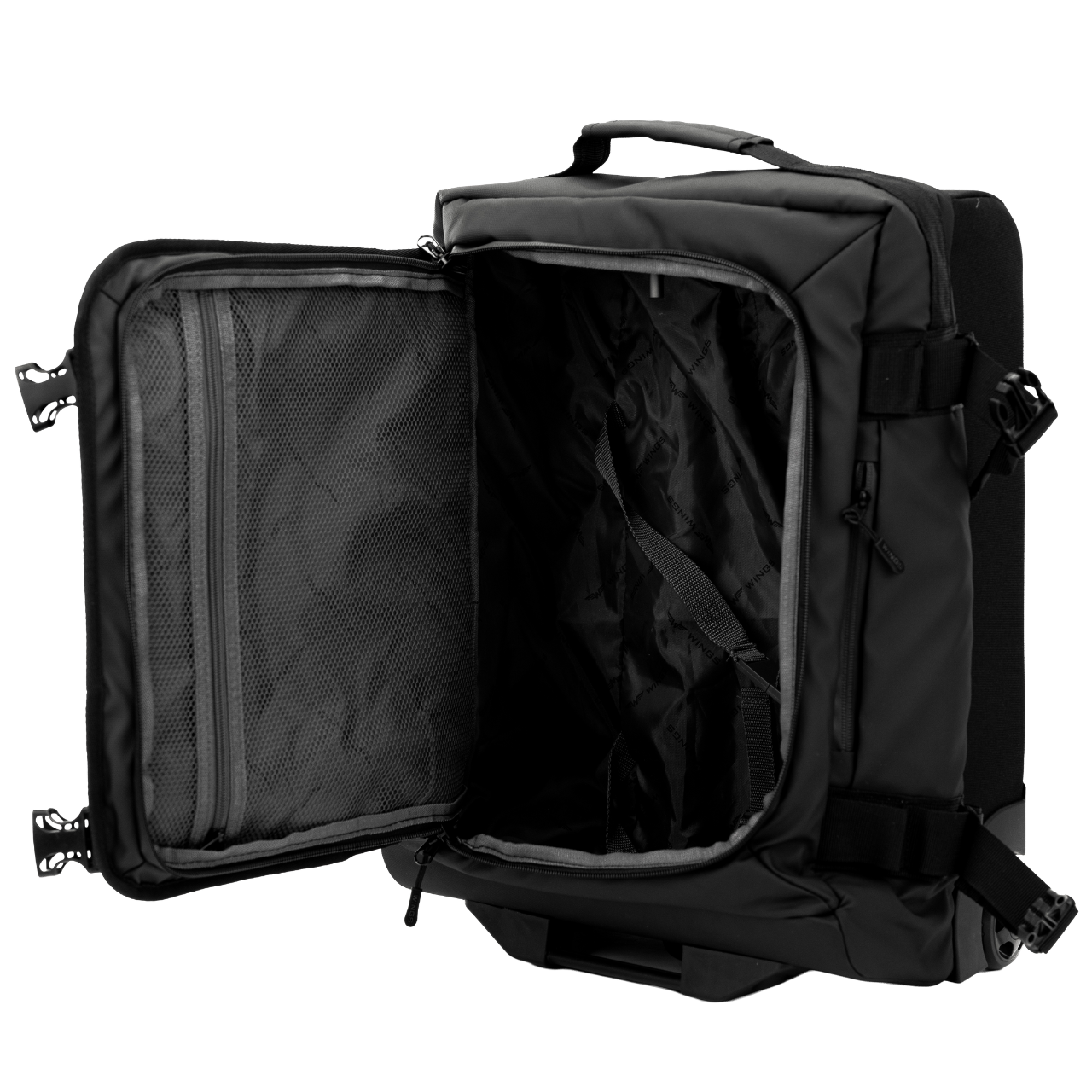 WINGS Мека малка кабинна куфар 20" ROOK черен