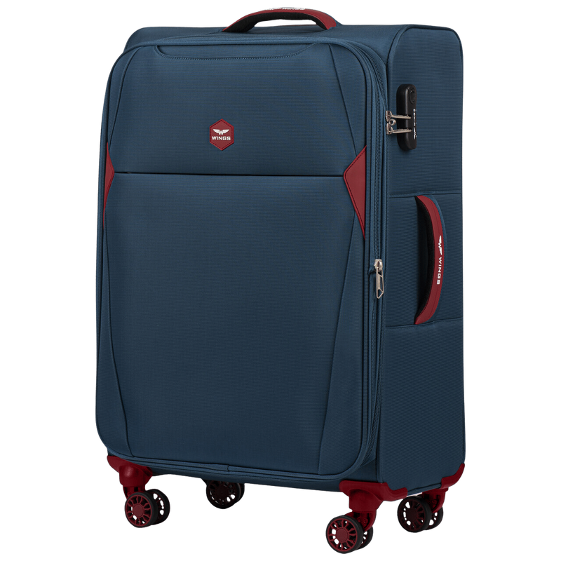 Mittlere weiche Reisetasche DIPPER Wings 24" BLAU