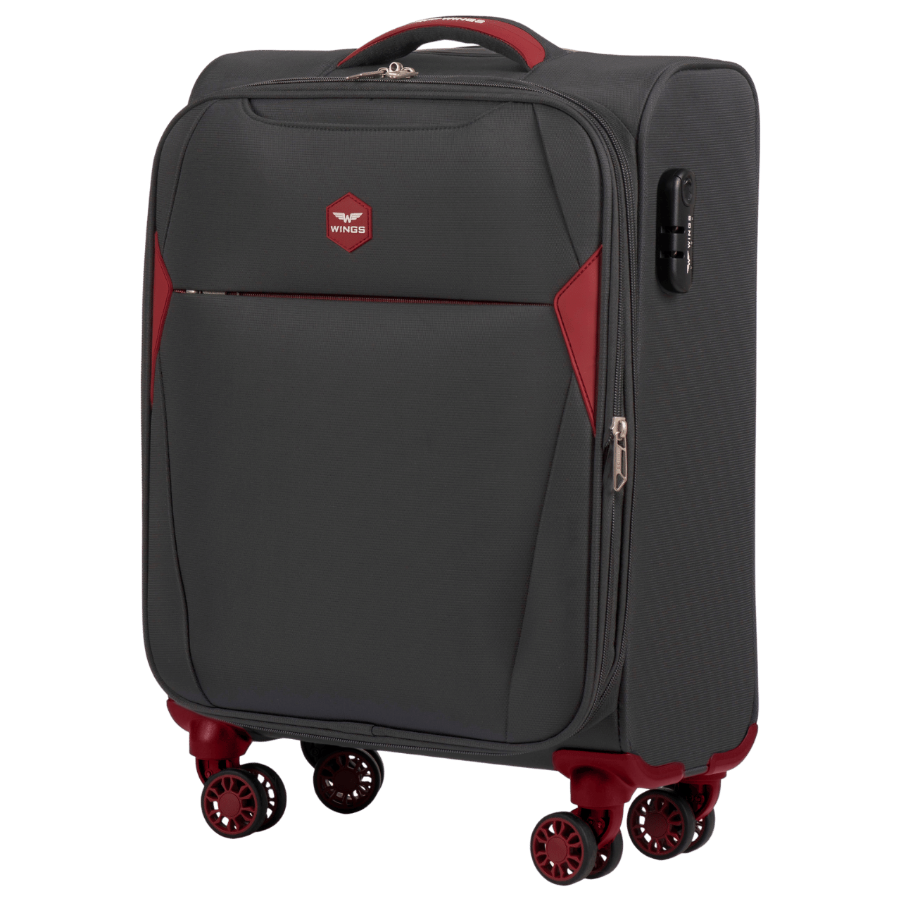 Kabínový mäkký kufor DIPPER Wings 20" sivý