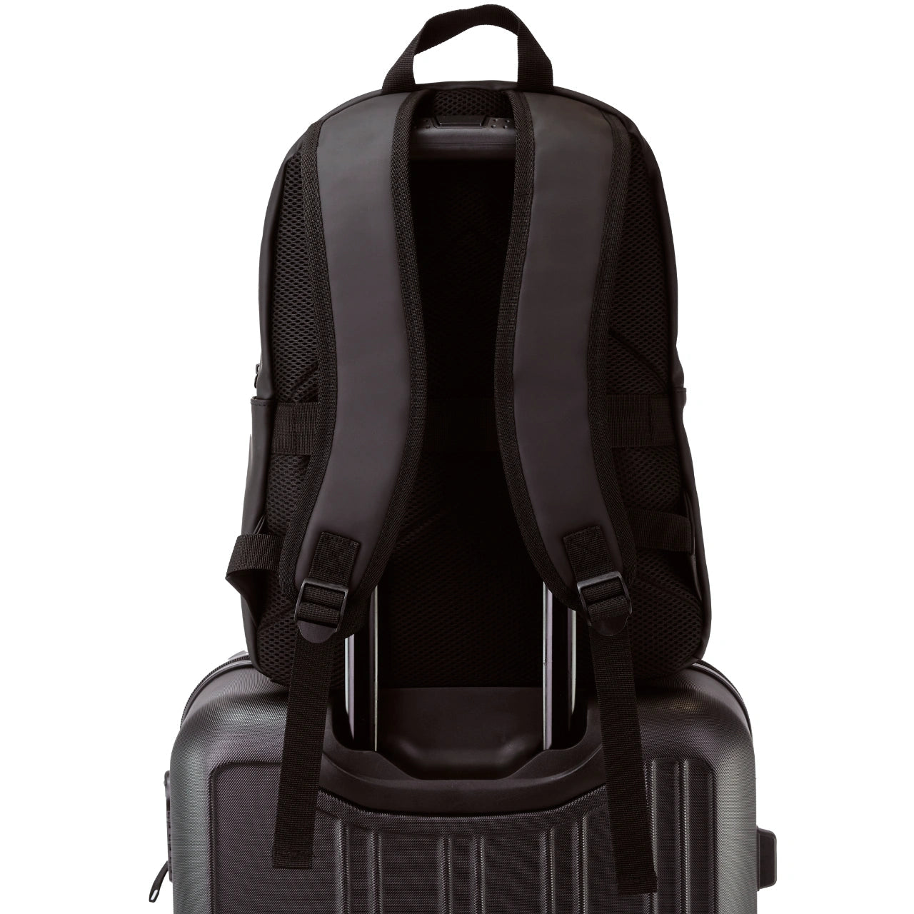 WINGS Plecak miejski ergonomiczny wodoodporny TROGON Black TROGON COLLECTION