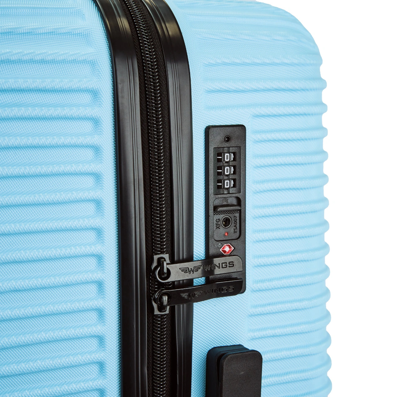WINGS PC ECO JACKDAW 20" Cabin Suitcase LIGHT BLUE