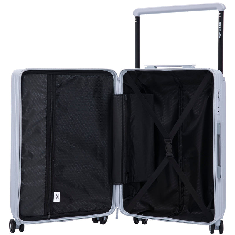 Kabinový kufr Wings ABS+ 20" Přizpůsobený PASTEL BLUE JAMNIK