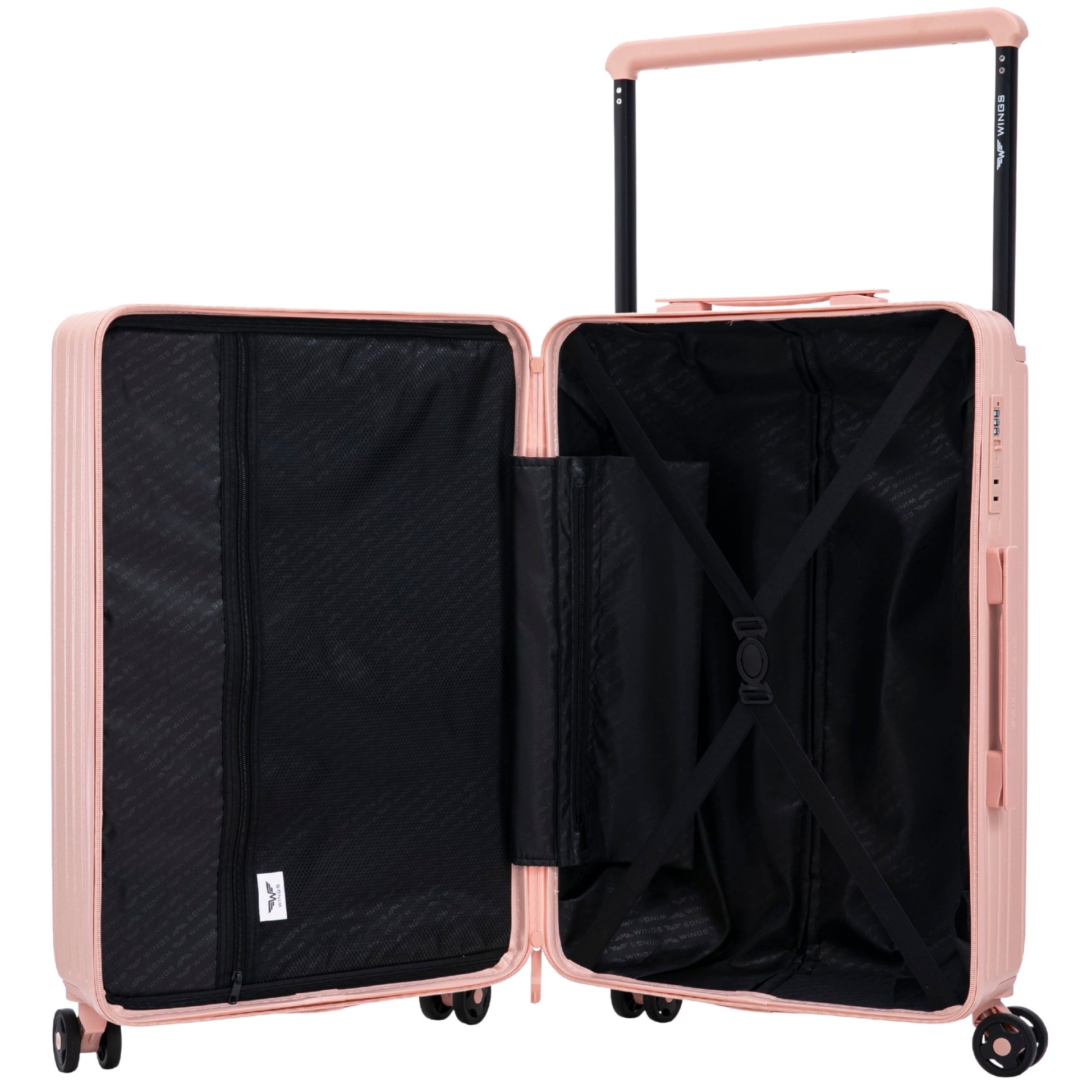 Kabínová batožina Wings ABS+ 20" SOFT PINK JAMNIK