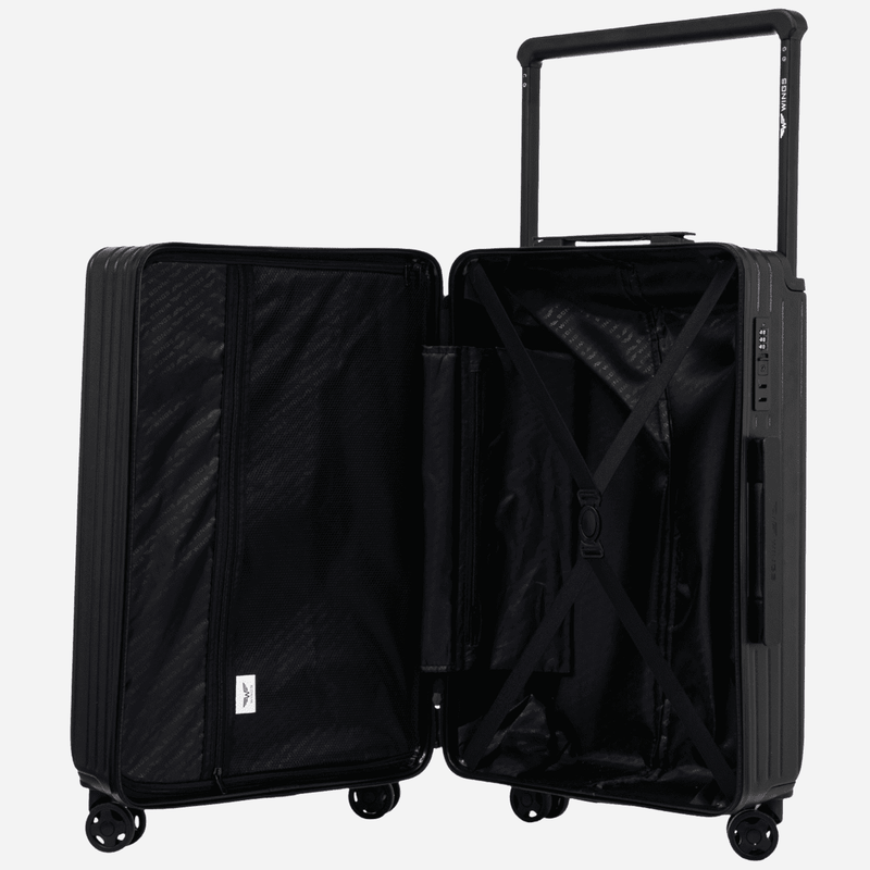 Kabinový kufr Wings ABS+ 20" Přizpůsobený ČERNÝ JAMNIK