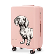 Keskmine kohver Wings ABS+ 24" kohandatud SOFT PINK JAMNIK