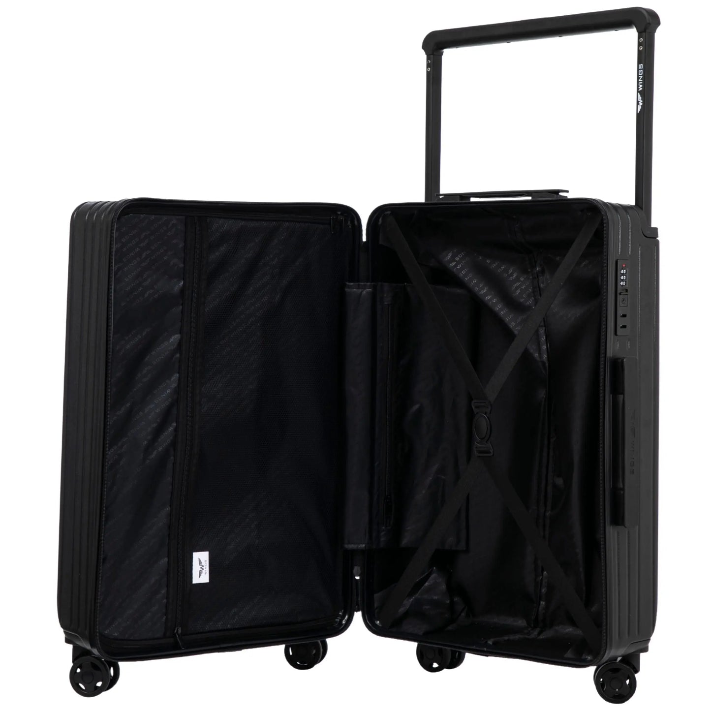 Valigia grande Wings ABS+ 28" Customized BLACK JAMNIK