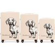 Set van 3 Wings ABS+ Customized DIRTY WHITE JAMNIK-koffers