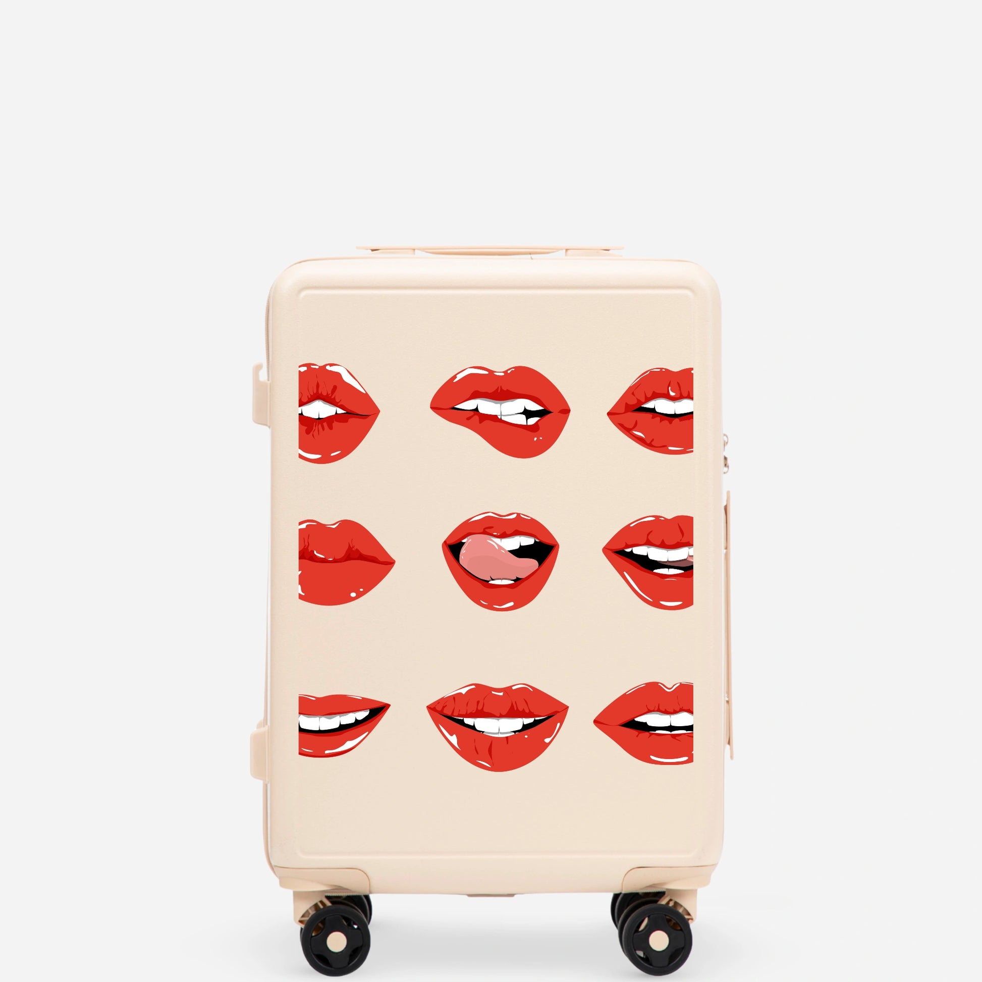 Waliză de cabină Wings ABS+ 20" personalizată DIRTY WHITE LIPS