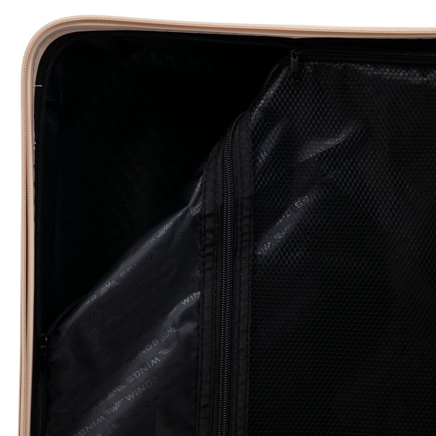 Waliză de cabină Wings ABS+ 20" personalizată DIRTY WHITE LIPS