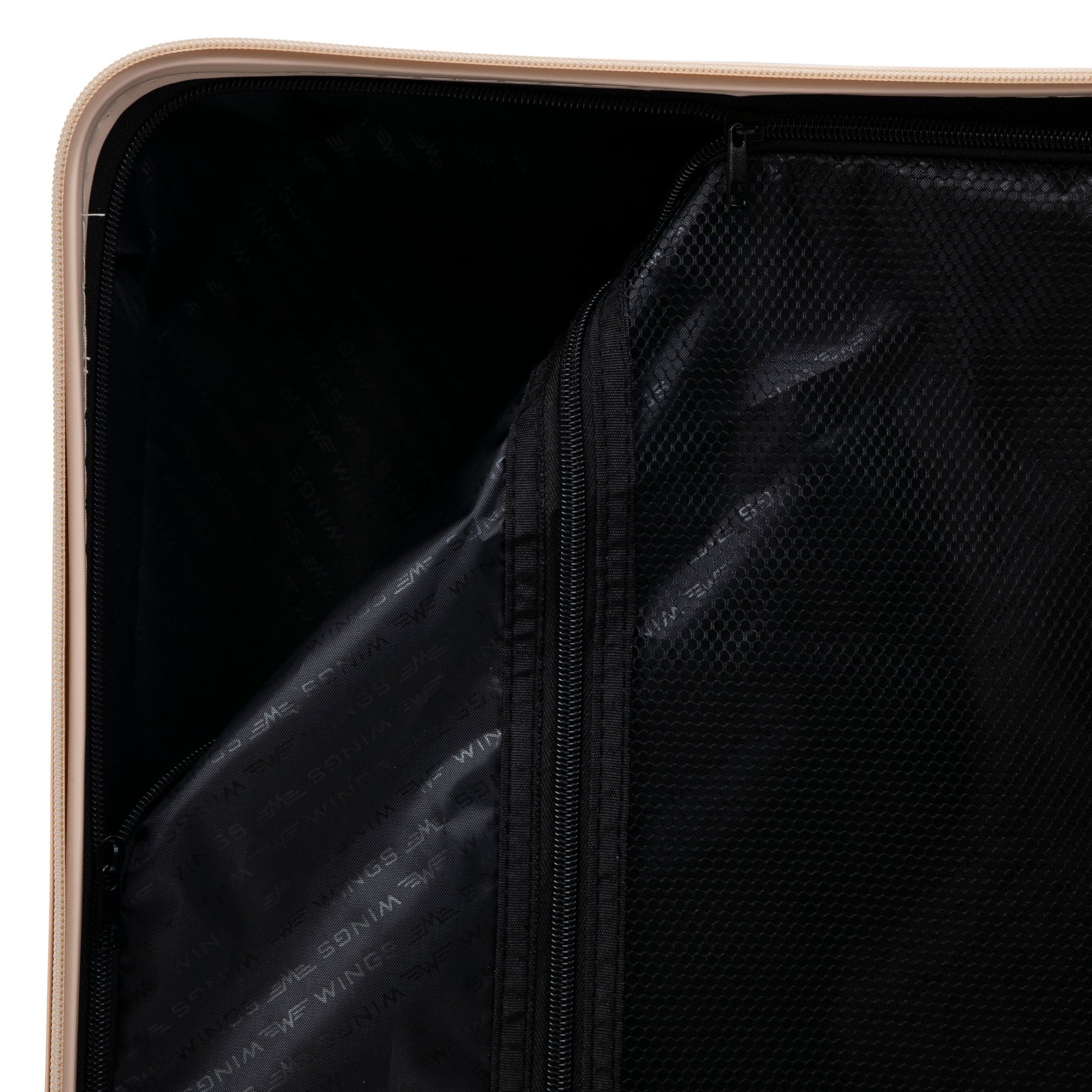 Waliză de cabină Wings ABS+ 20" personalizată DIRTY WHITE LIPS