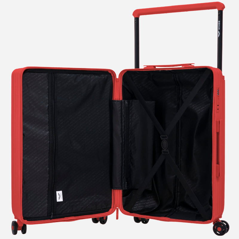 Kabinový kufr Wings ABS+ 20" Přizpůsobený ČERVENÉ RTY