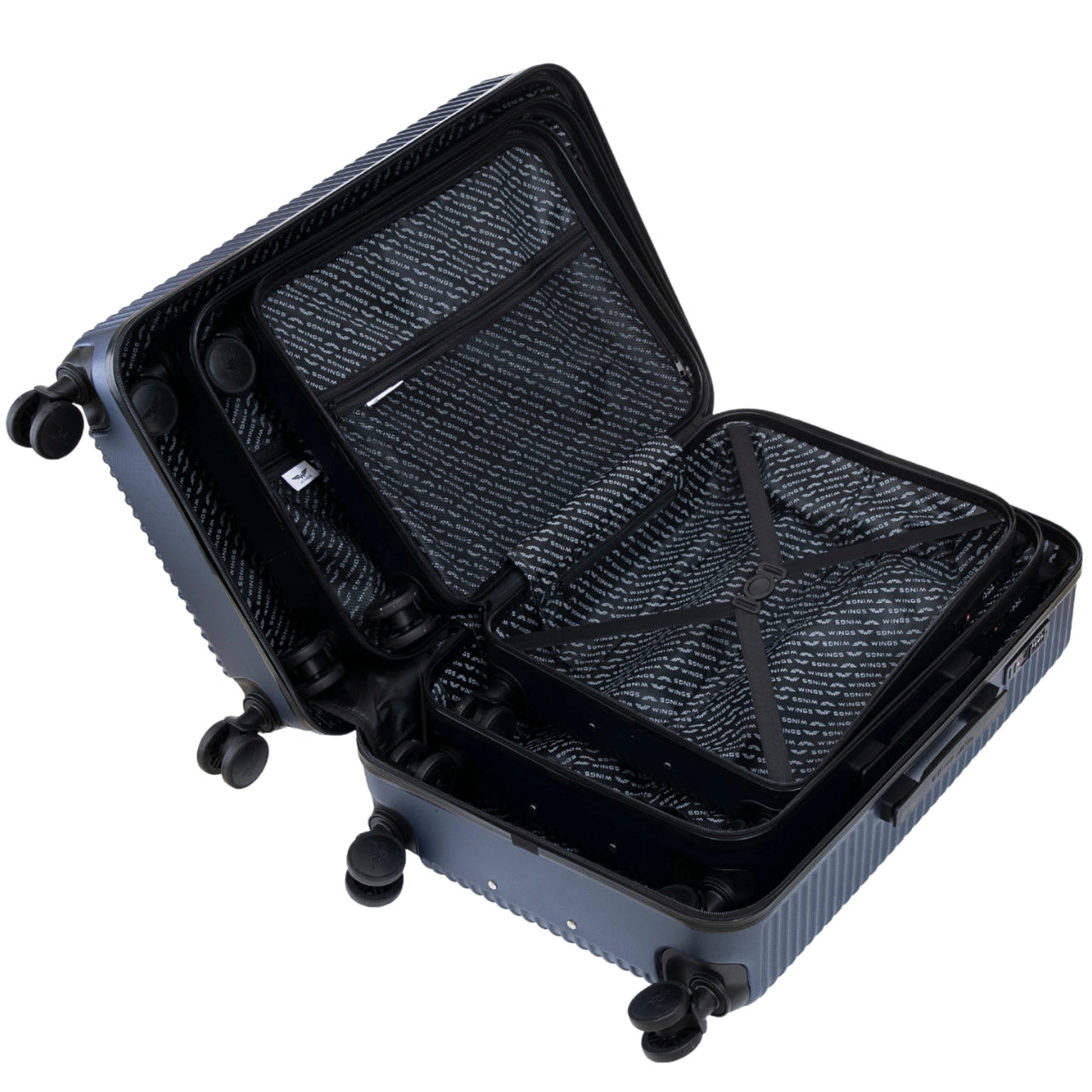 Suur kohver WINGS PC ECO JACKDAW 28" SININE