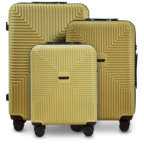 Komplet 3 kufrov WINGS PC ECO JACKDAW TEA GREEN