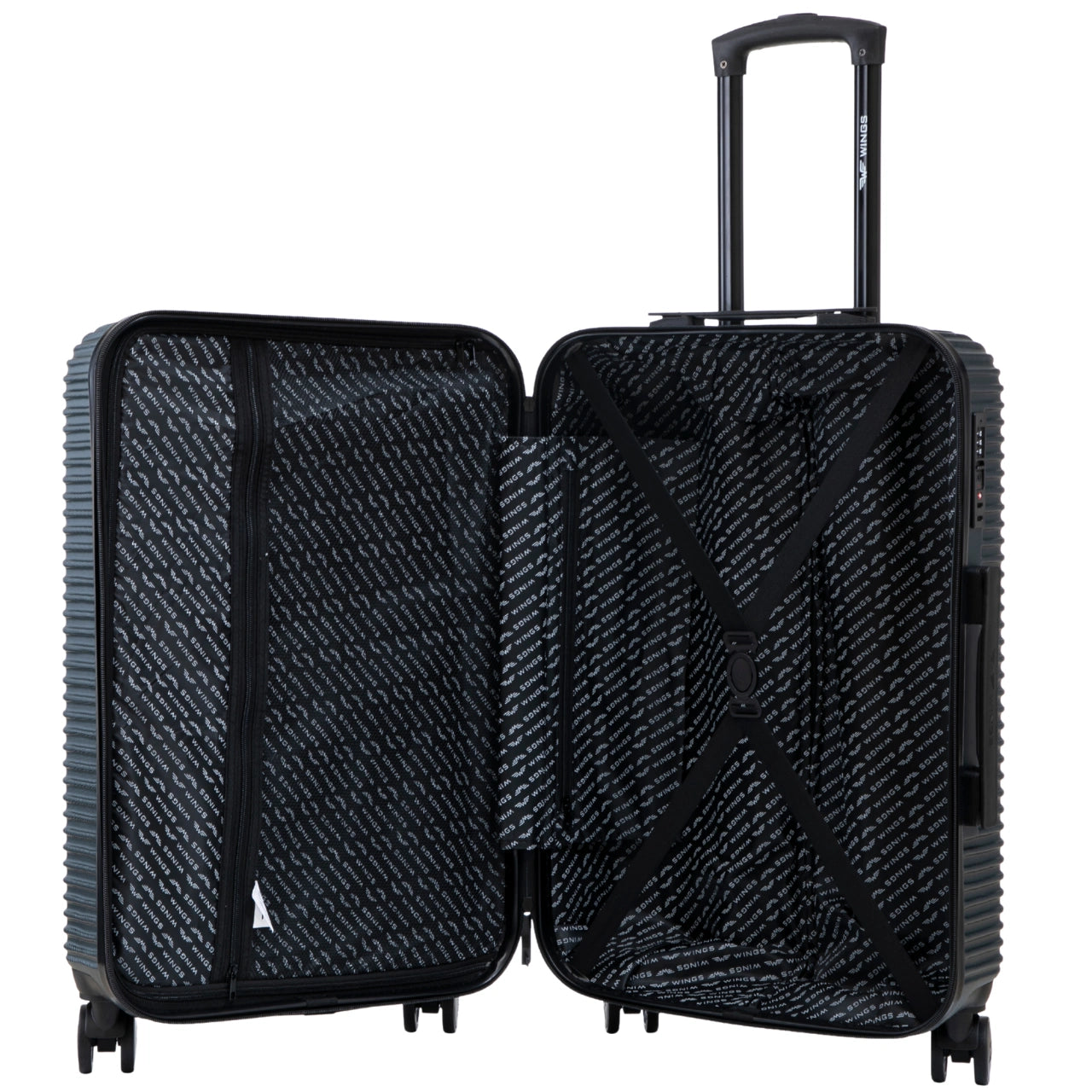Komplekt 3 kohvrit WINGS PC ECO JACKDAW TUME ROHELINE