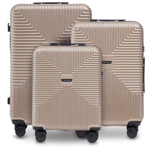 Komplet 3 kufrov WINGS PC ECO CHAMPAGNE