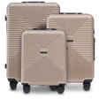 Komplettset 3 Koffer WINGS PC ECO CHAMPAGNE