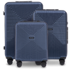 Komplet 3 kufrov WINGS PC ECO BLUE