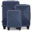 Set van 3 WINGS PC ECO BLUE-koffers