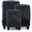 Set van 3 WINGS PC ECO BLACK-koffers