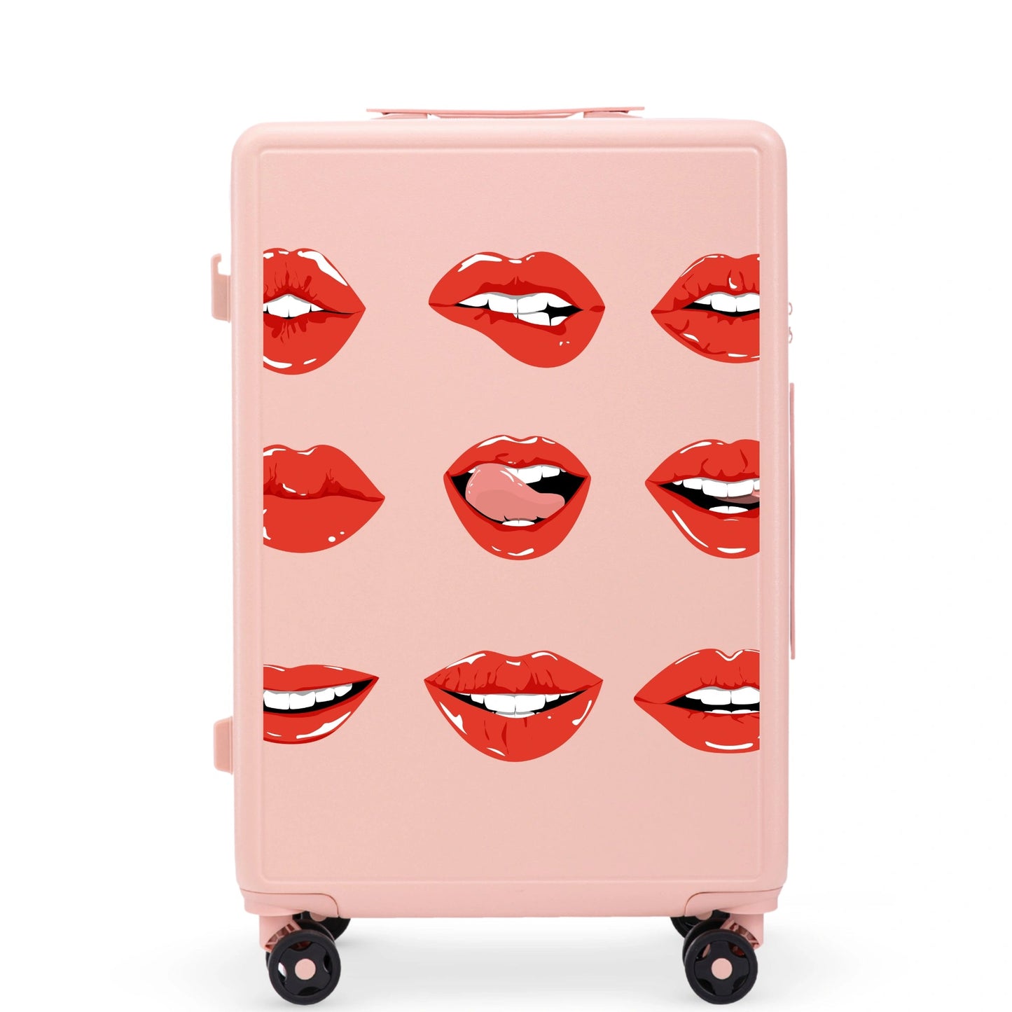 Walizka średnia Wings ABS+ 24" Customized SOFT PINK LIPS customized