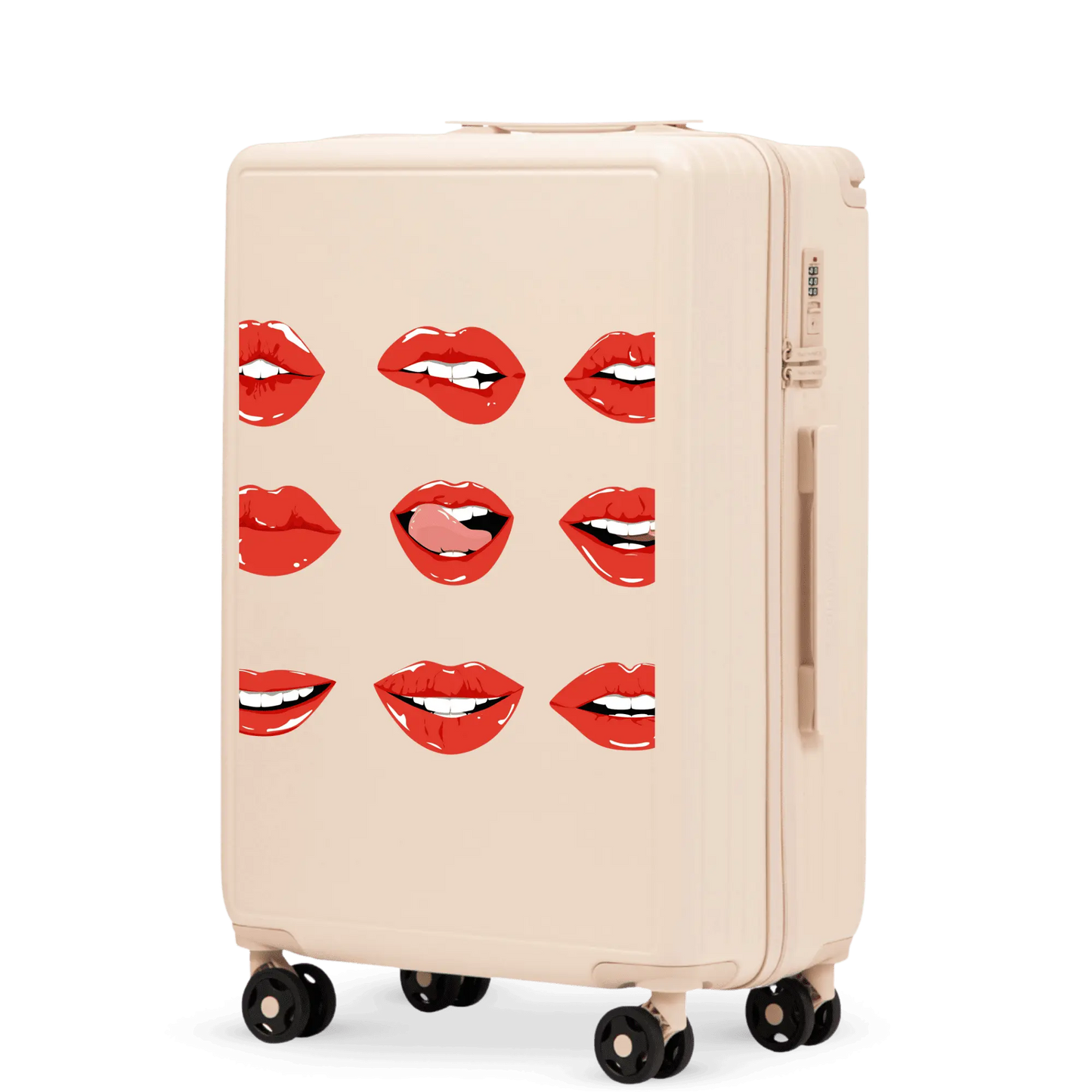 Walizka średnia Wings ABS+ 24" Customized DIRTY WHITE LIPS customized