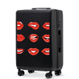 Valigia media Wings ABS+ 24" Customized BLACK LIPS