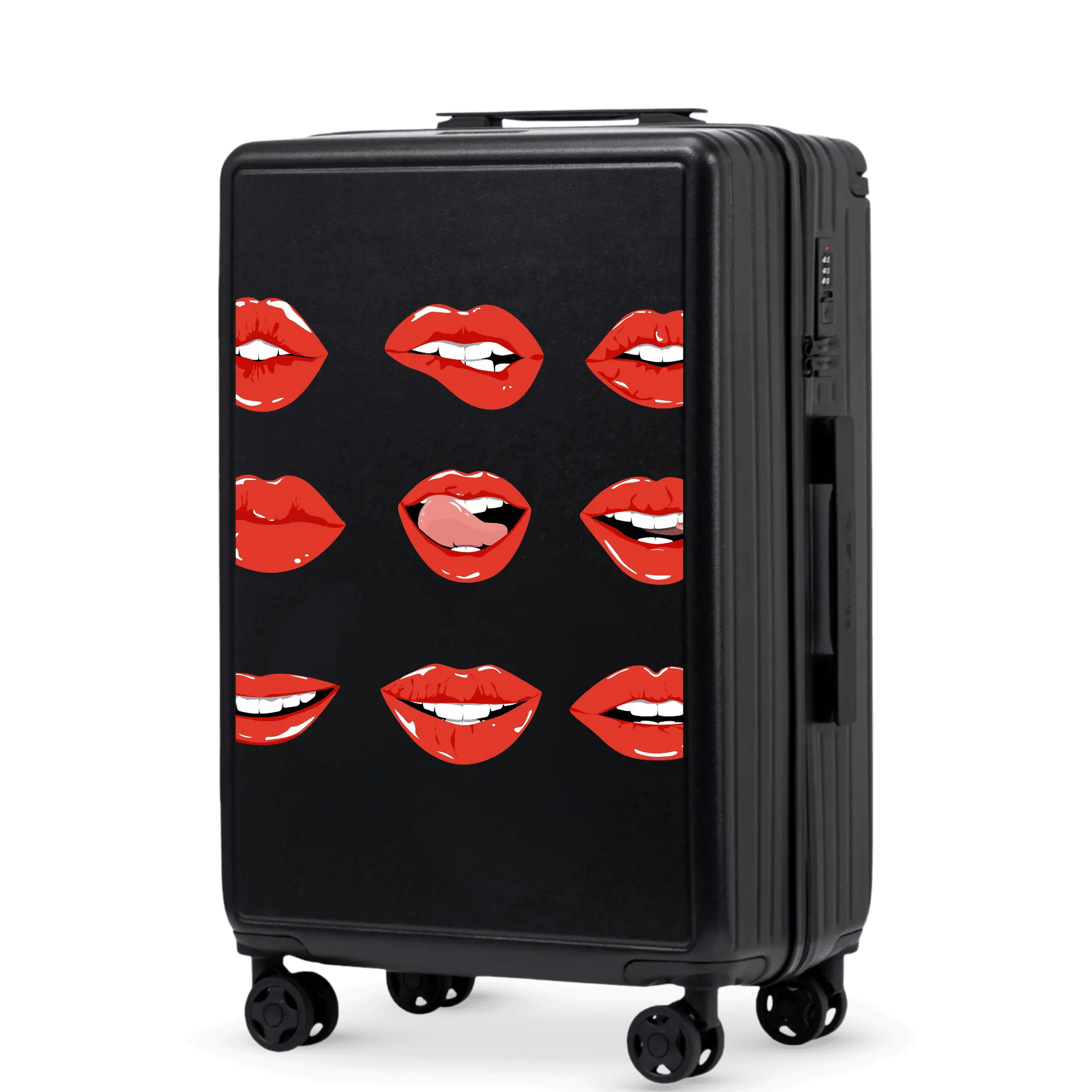 Walizka średnia Wings ABS+ 24" Customized BLACK LIPS customized