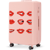 Didelė lagaminas Wings ABS+ 28" Customized SOFT PINK LIPS