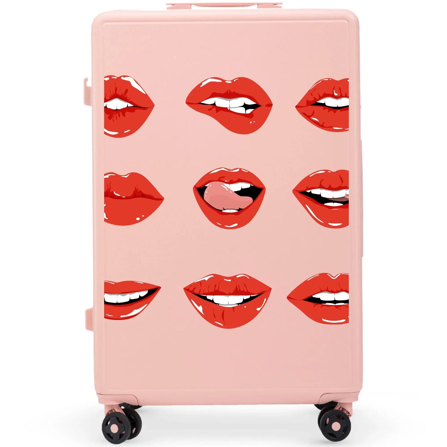 Walizka duża Wings ABS+ 28" Customized SOFT PINK LIPS customized
