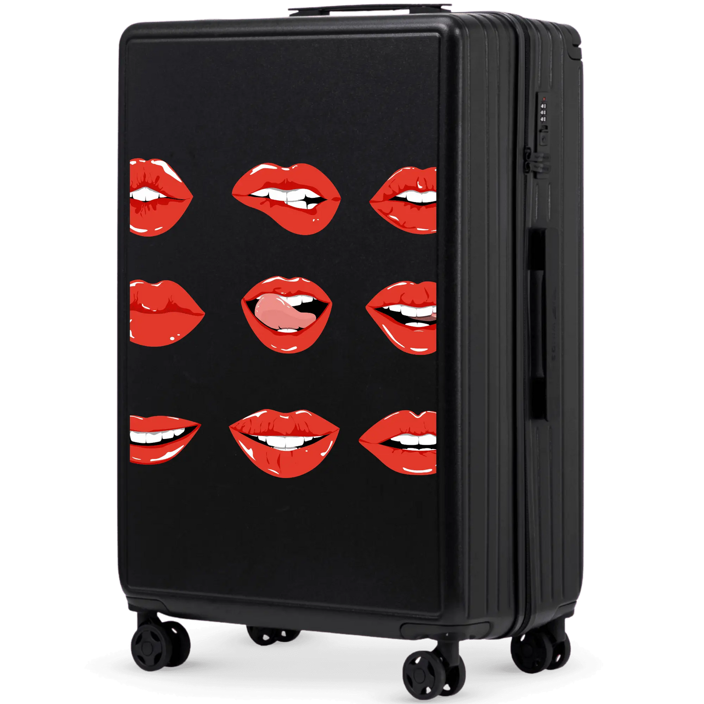 Walizka duża Wings ABS+ 28" Customized BLACK LIPS customized