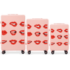 Set 3 Koffer Wings ABS+ Customized SOFT PINK LIPS