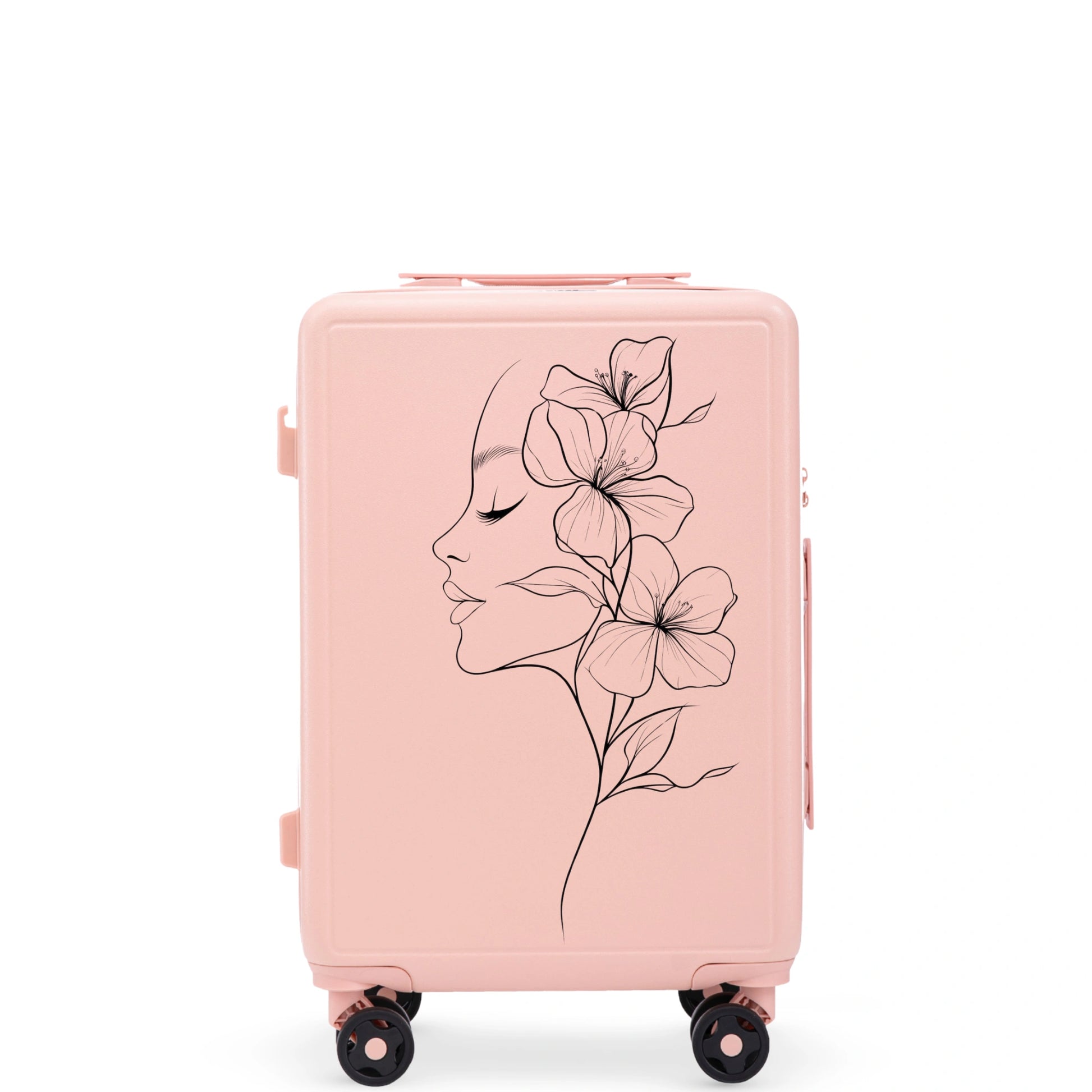 Кабинен куфар Wings ABS+ 20" Персонализиран МЕК РОЗОВ ЦВЯТ