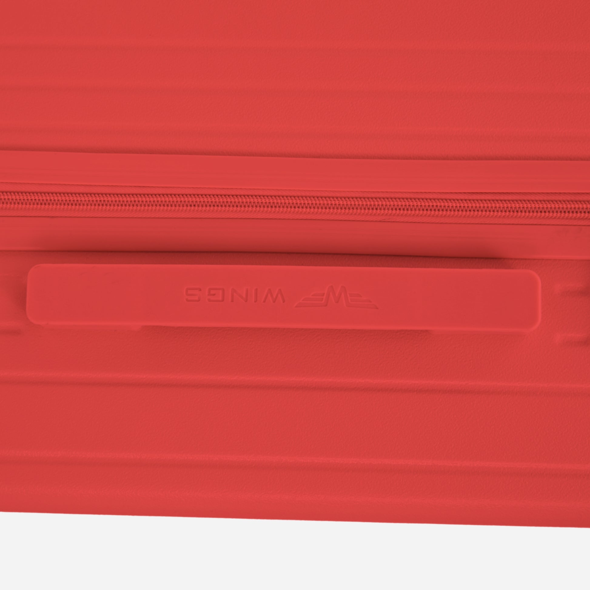 Кабинен куфар Wings ABS+ 20" Персонализиран ЧЕРВЕН ЦВЯТ