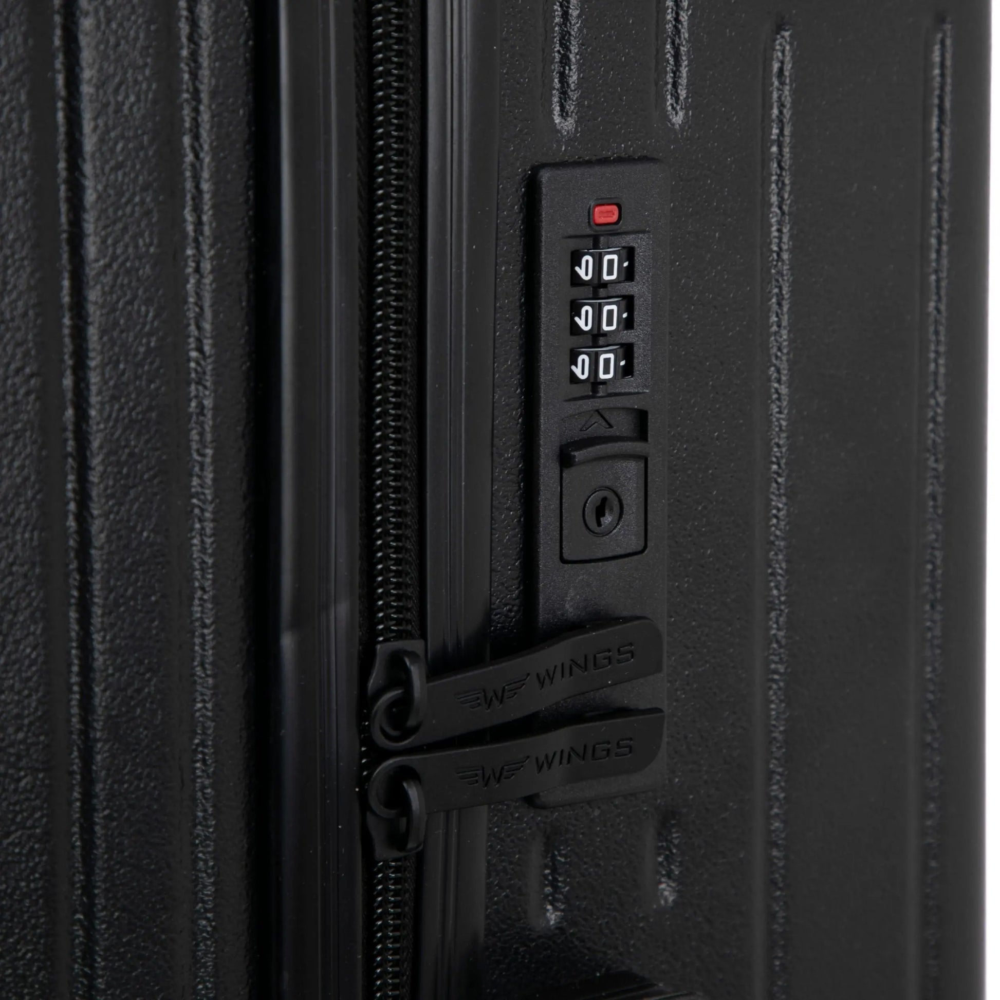 Walizka średnia Wings ABS+ 24" Customized BLACK FLOWER customized