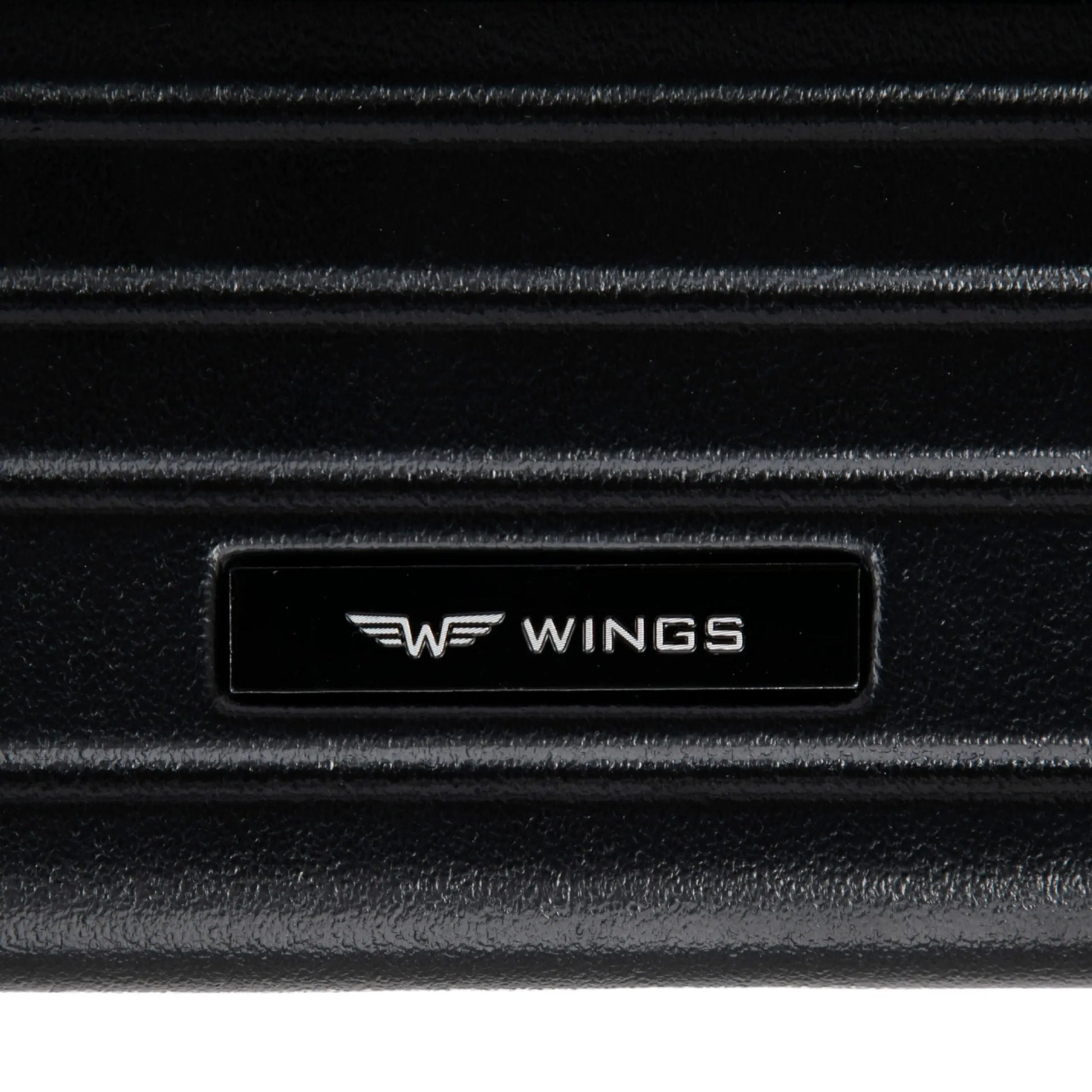 Walizka średnia Wings ABS+ 24" Customized BLACK FLOWER customized