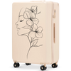 Великий валізка Wings ABS+ 28" Customized DIRTY WHITE FLOWER