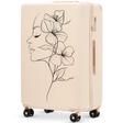 Waliză mare Wings ABS+ 28" Personalizată DIRTY WHITE FLOWER