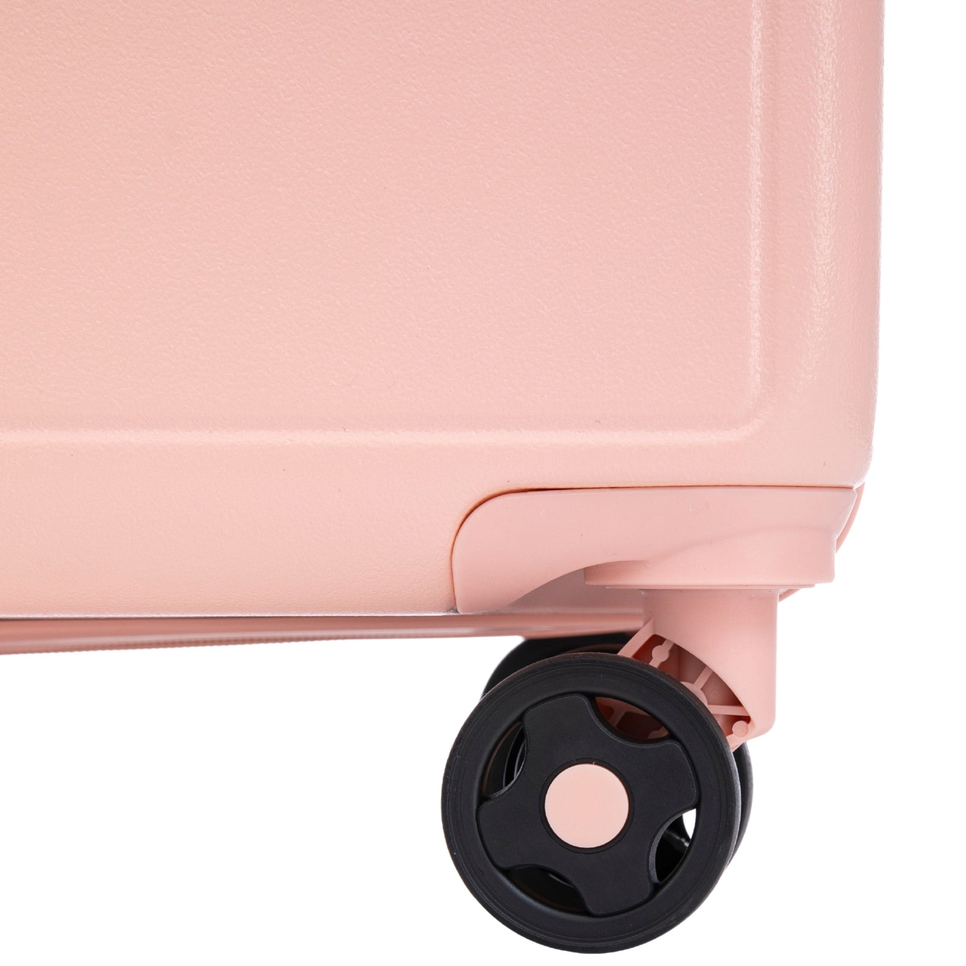 3 DARABOS WINGS ABS+ Bőrönd szett, egyedi SOFT PINK FLOWER mintával