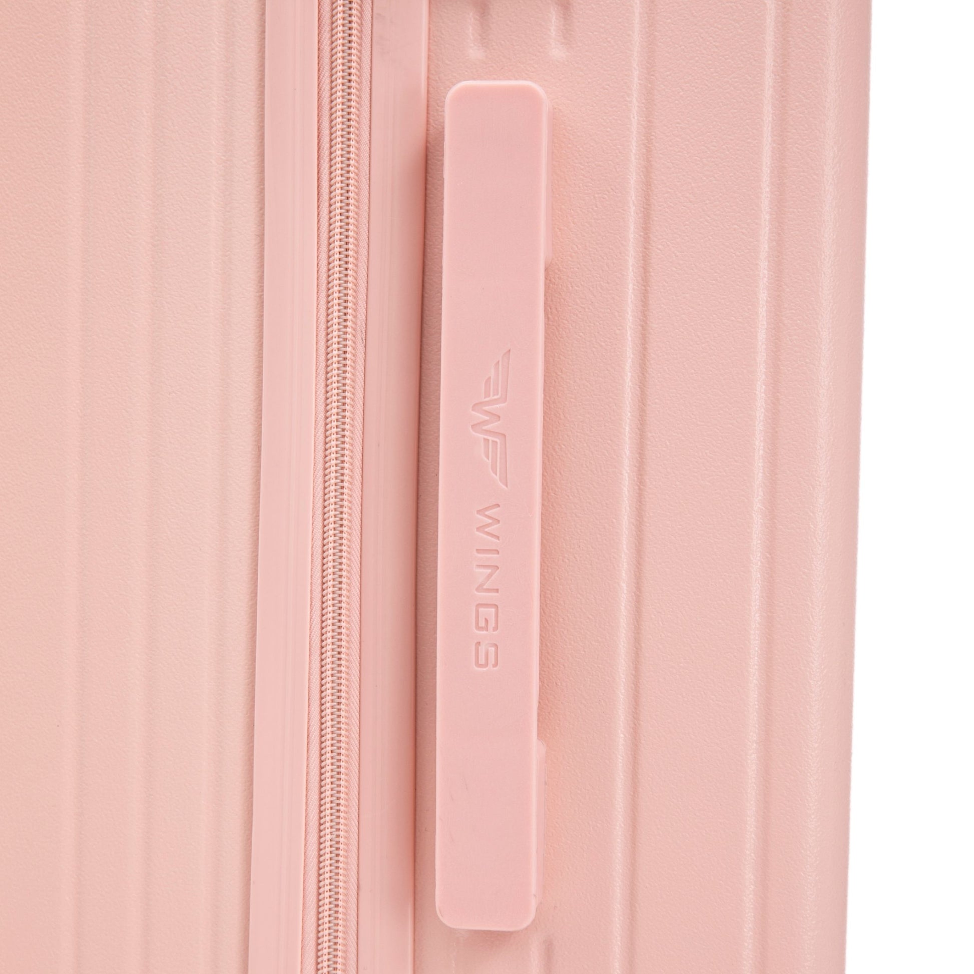 3 DARABOS WINGS ABS+ Bőrönd szett, egyedi SOFT PINK FLOWER mintával