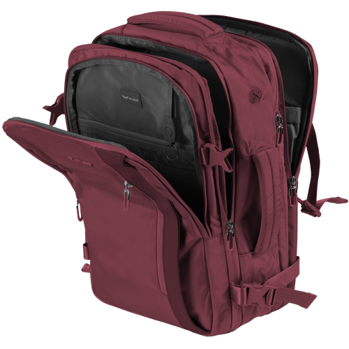 WINGS Multifunkčný batoh SKYLARK rozšíriteľný bordový