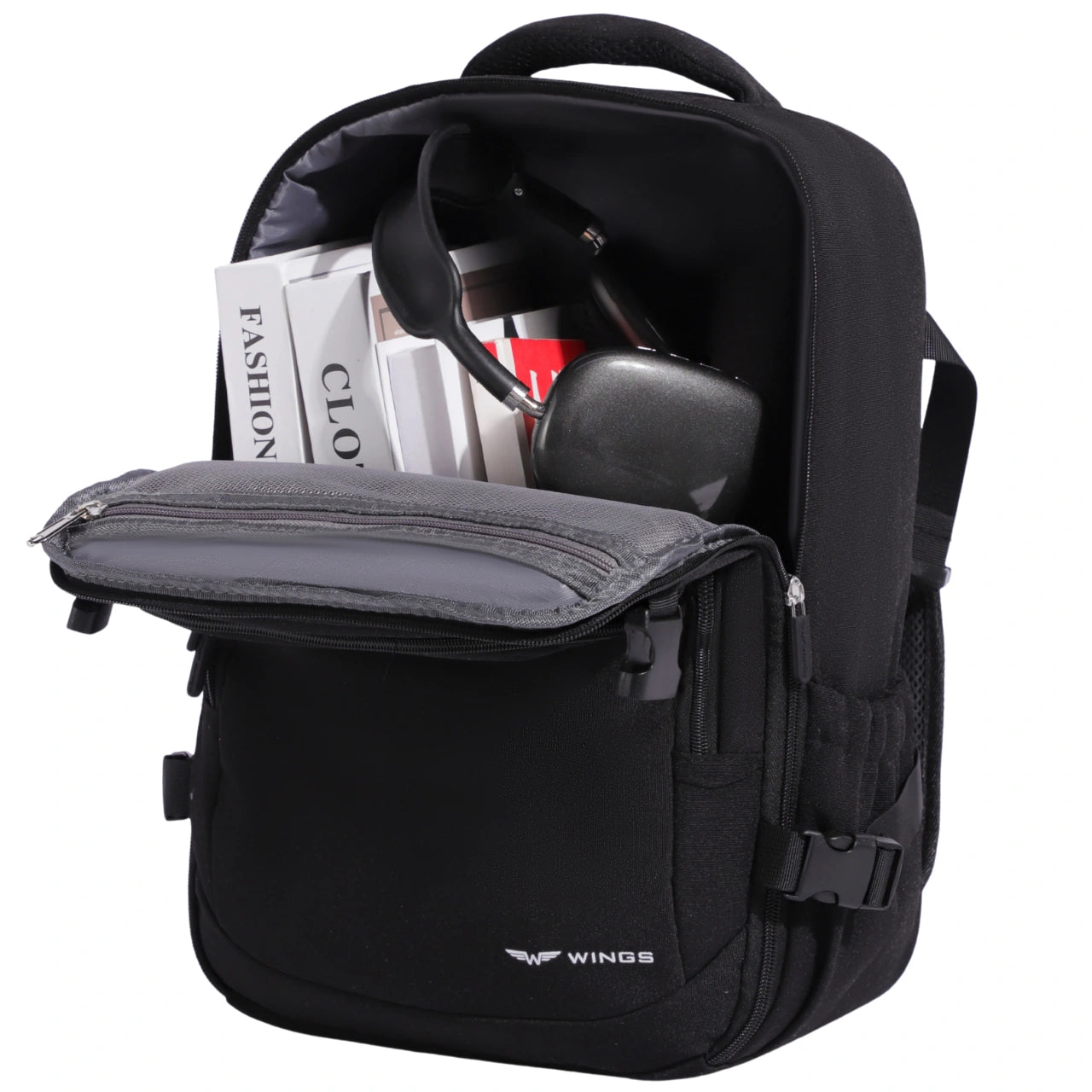 Rucsac de cabină WING bagaj de mână Ryanair și Wizz Air, rucsac de călătorie ușor PINK