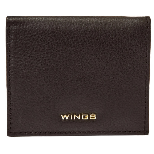 Malá dámska peňaženka WINGS z prírodnej kože Black